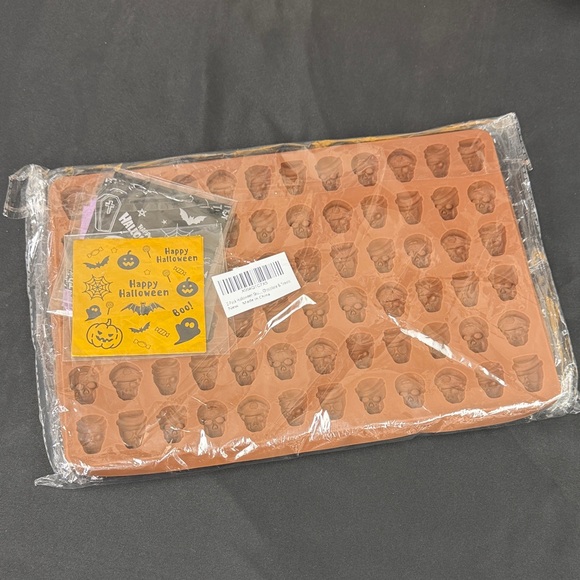 Halloween Skulls Other - 2 Pack Halloween Skull Silicone Mold new chocolate and treats